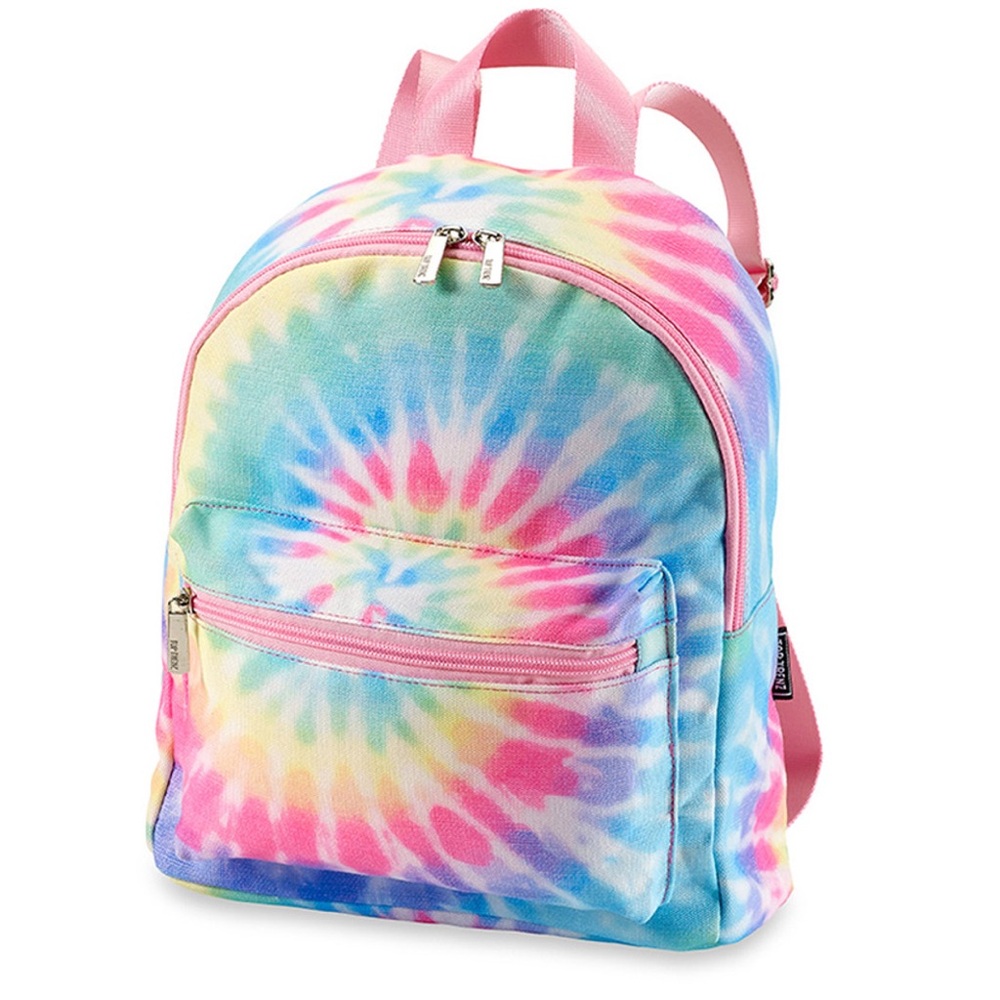 Top Trenz Pastel Tie-Dye Canvas Mini Backpack NWT